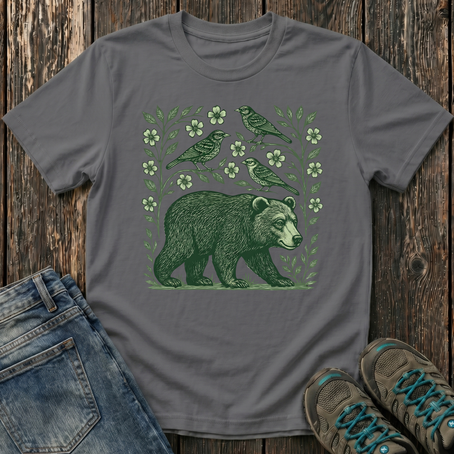 Children's Forest Bear And Friends T-shirt