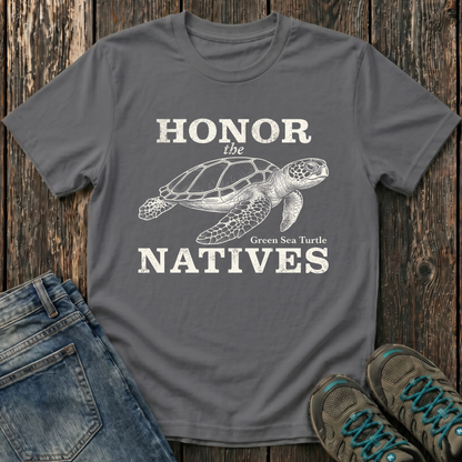 Children's Honor The Natives Green Sea Turtle T-shirt