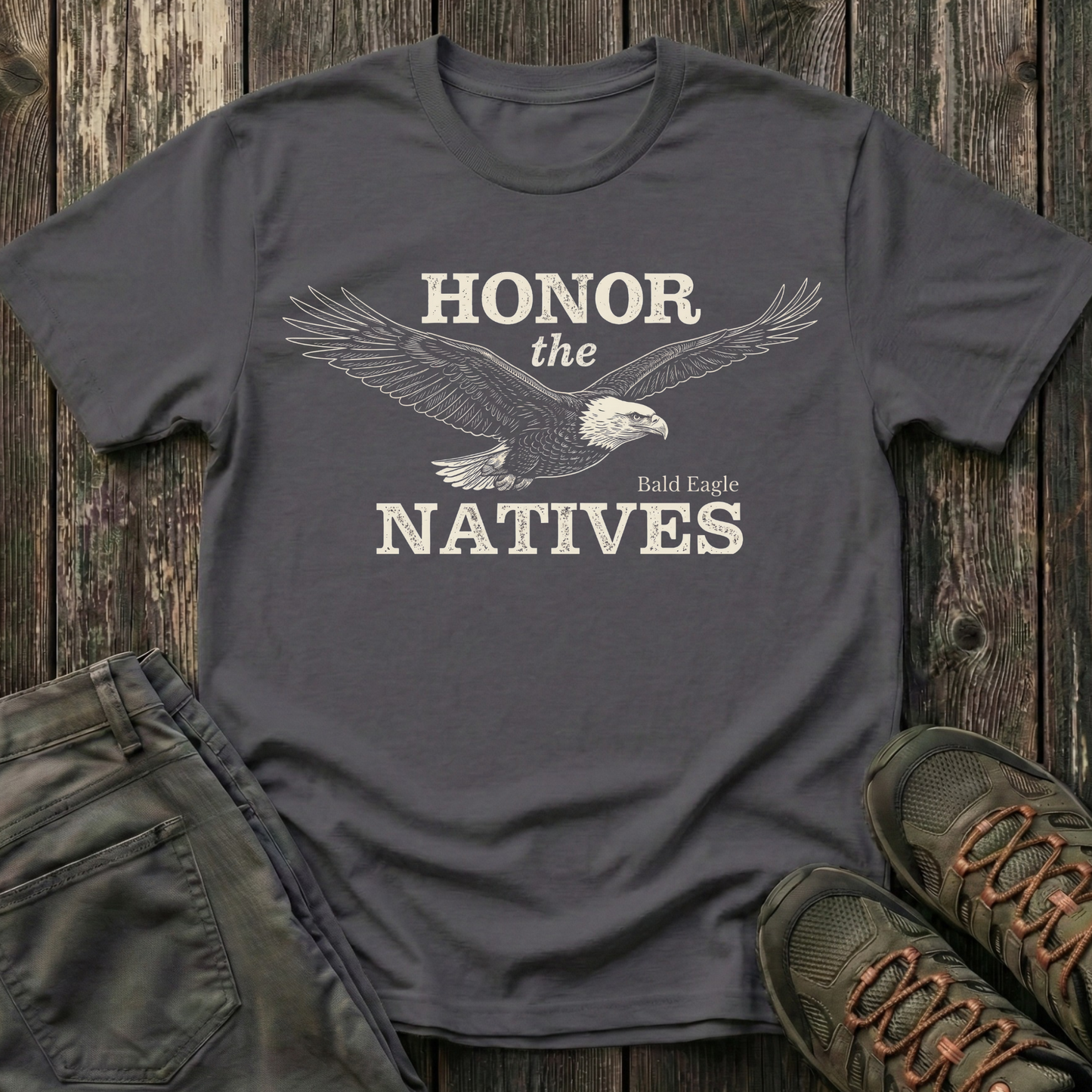 Honor The Natives Bald Eagle T-shirt