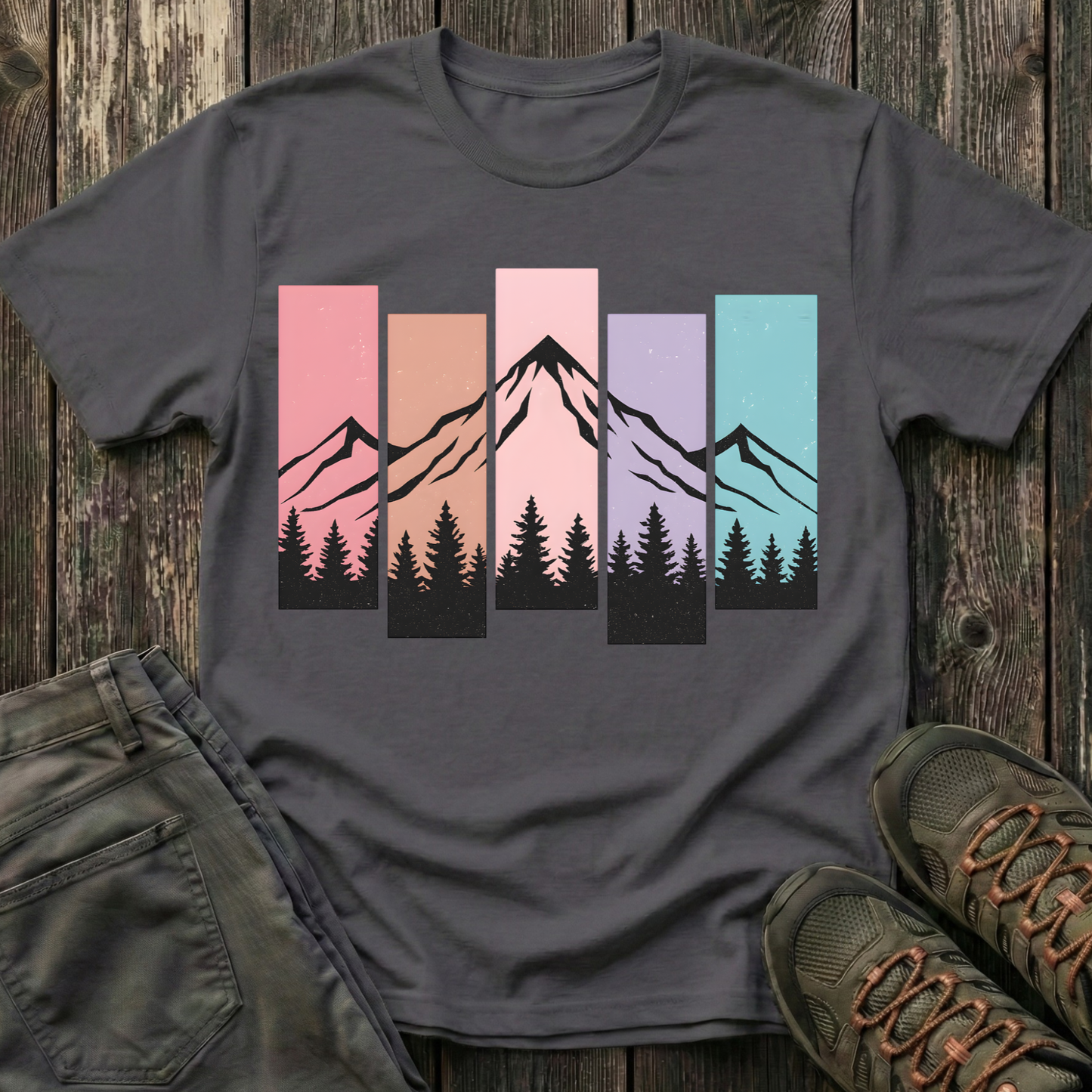 Mountain Peak Pastel T-shirt