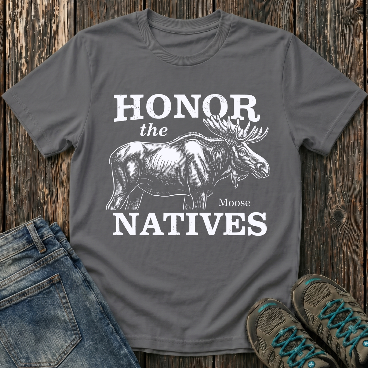Children's Honor The Natives Moose T-shirt