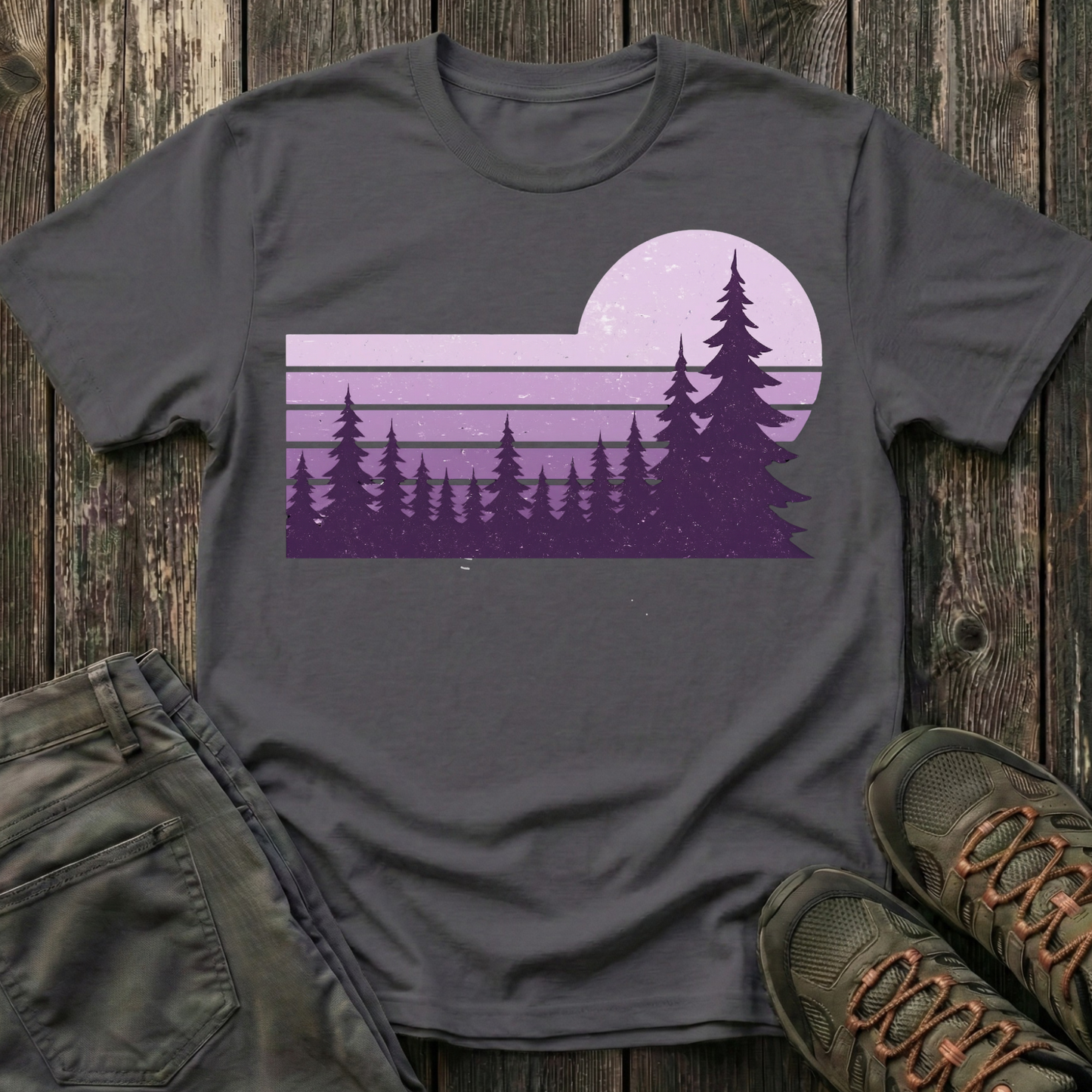 Retro Lilac Sunset T-shirt