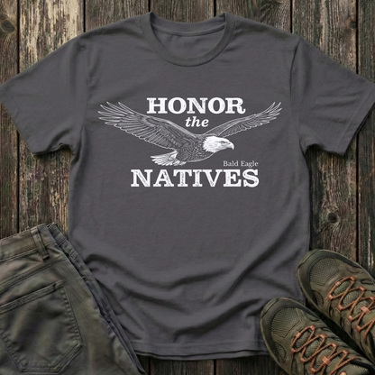 Honor The Natives Bald Eagle T-shirt White