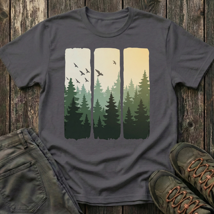 Sunlit Forest Brushstrokes T-shirt