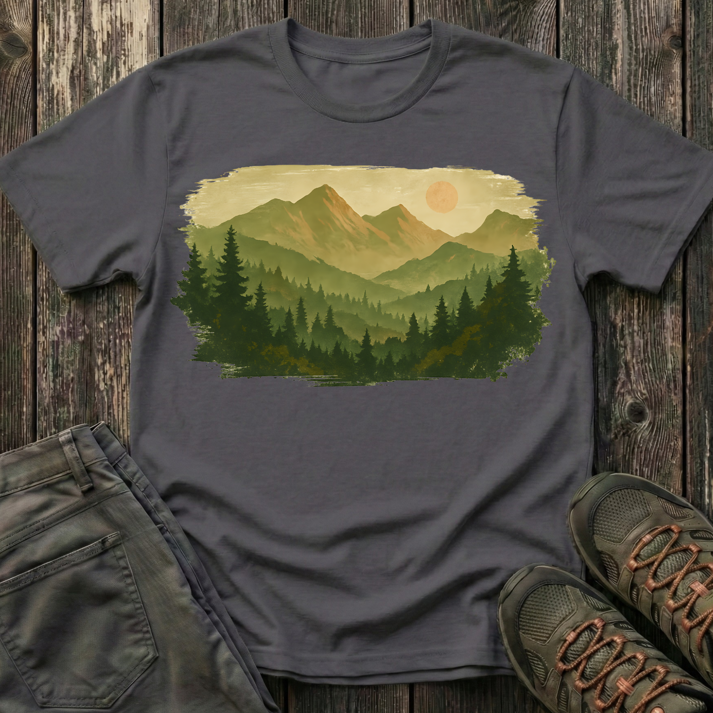 Brushstroke Landscape T-shirt