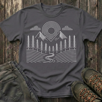 Simple Landscape Geometry T-shirt