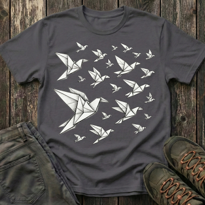 Origami Birds In Flight T-shirt