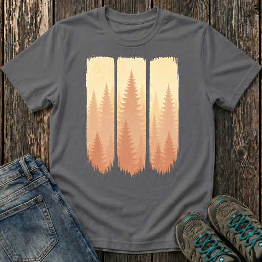 Children's Forest Sunset Brushstrokes T-shirt