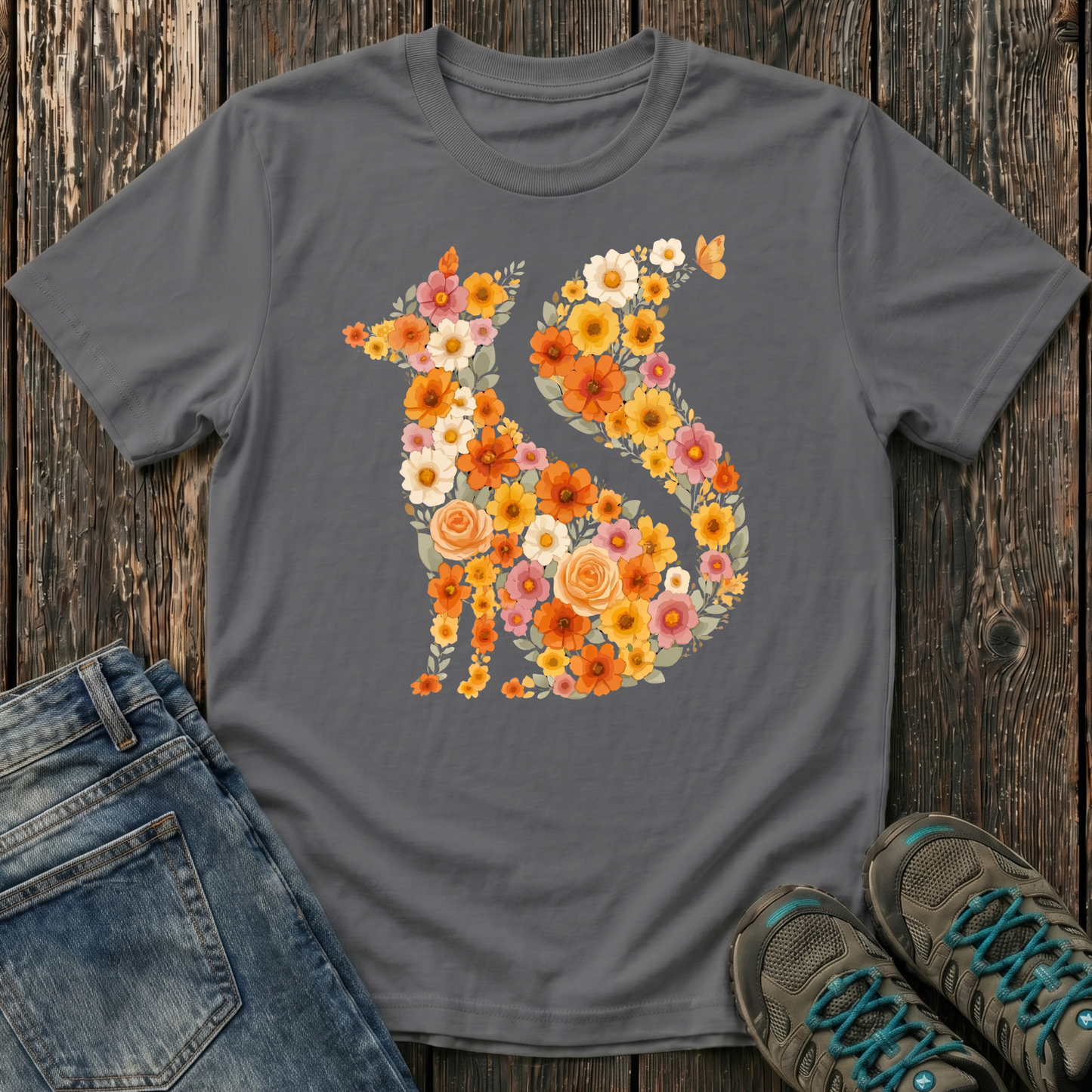 Children's Blooming Fox T-shirt
