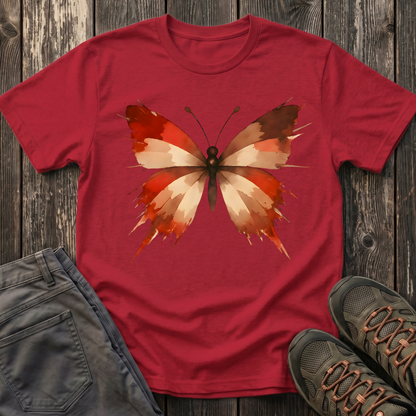 WildInk Maroon Butterfly  T-shirt
