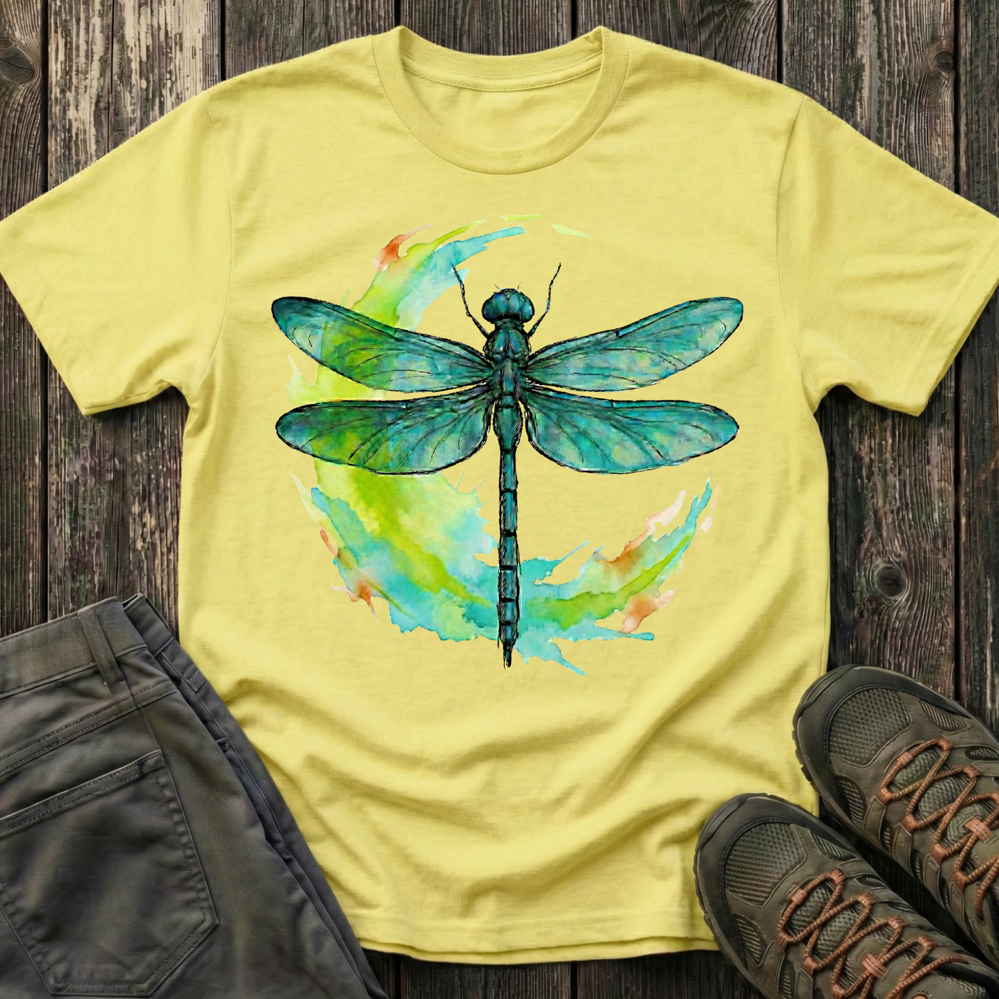 Dragonfly Moon Teal Splash