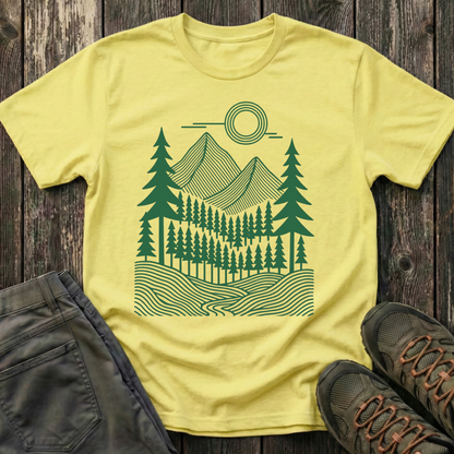 Geometric Pines T-shirt