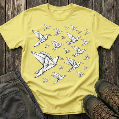 Origami Birds In Flight T-shirt
