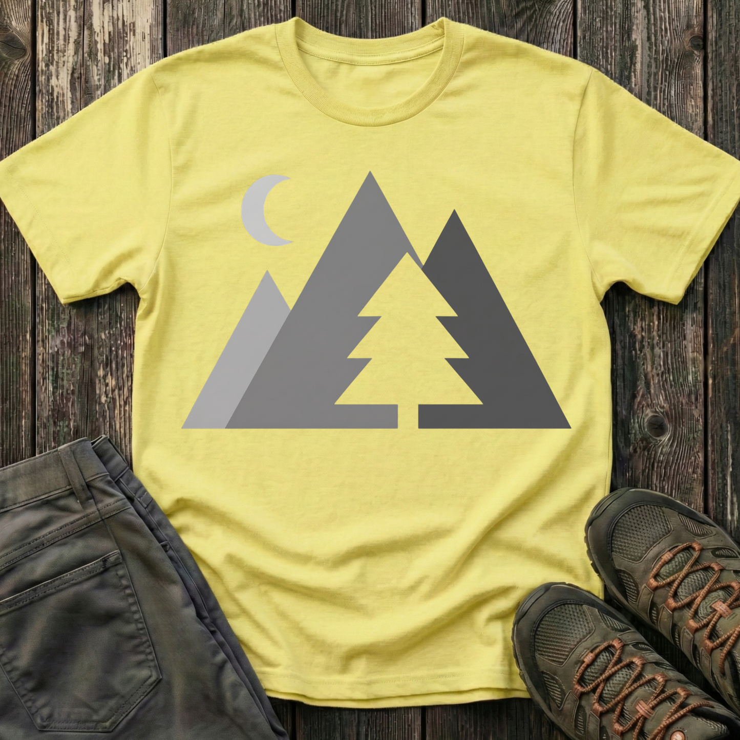 Greyscale Mountains T-shirt