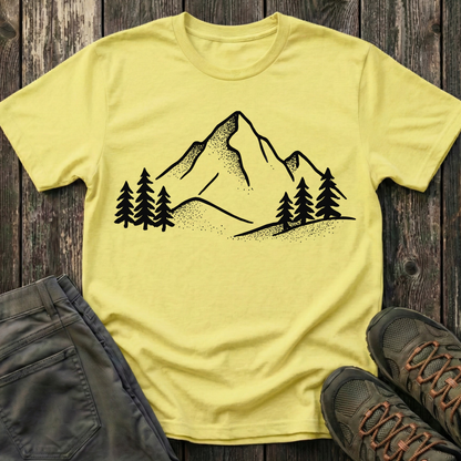 Minimalist Mountain Range T-shirt