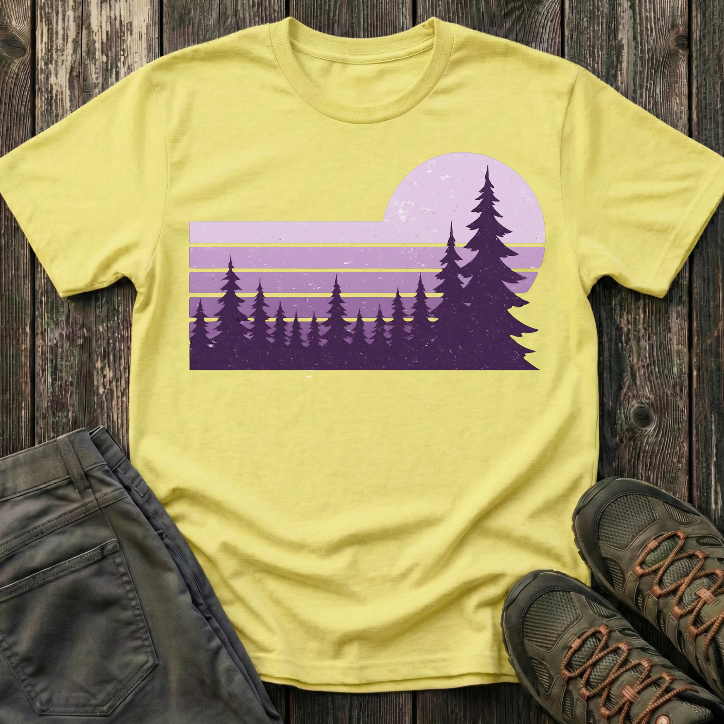 Retro Lilac Sunset T-shirt