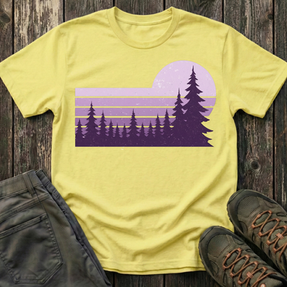Retro Lilac Sunset T-shirt