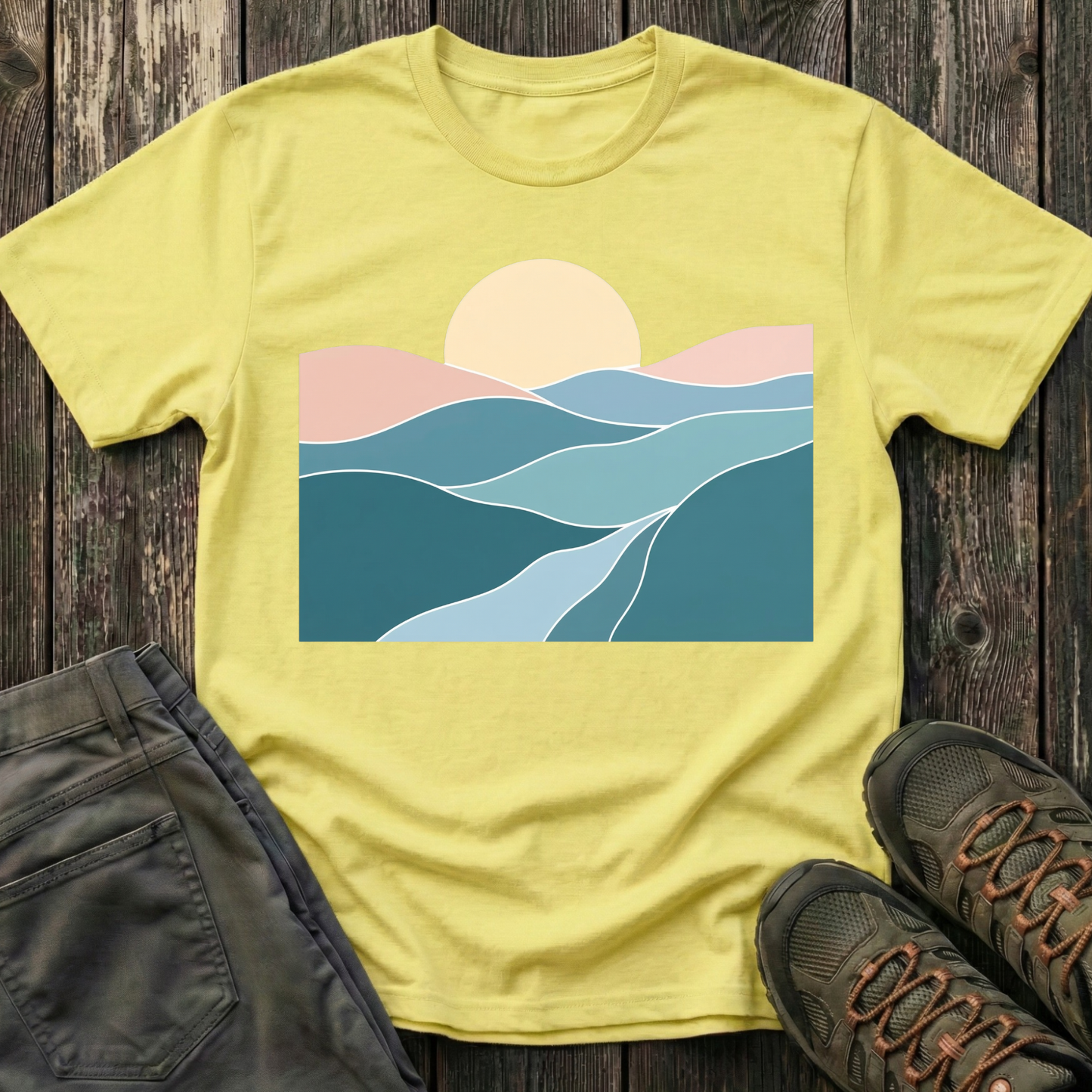 Sunset Over Rolling Hills T-shirt