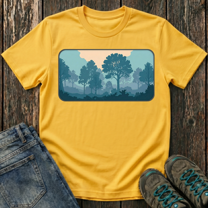Children's Forest in Teals T-shirt