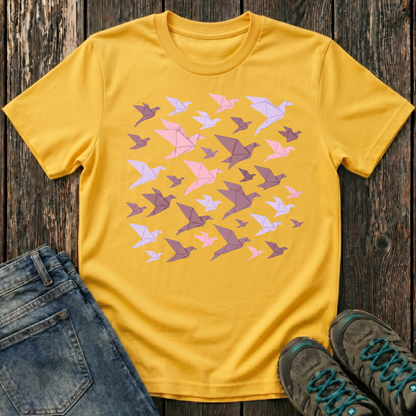 Children's Origami Birds Summer T-shirt