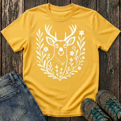 Children's Deer Portrait T-shirt
