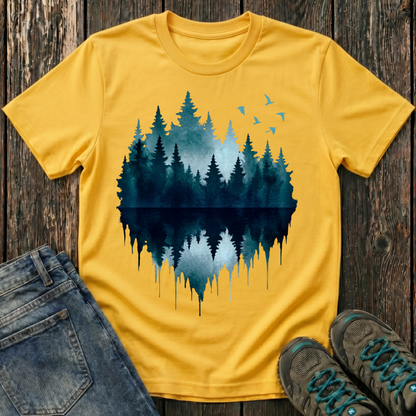 Children's Ink Drip Forest T-shirt