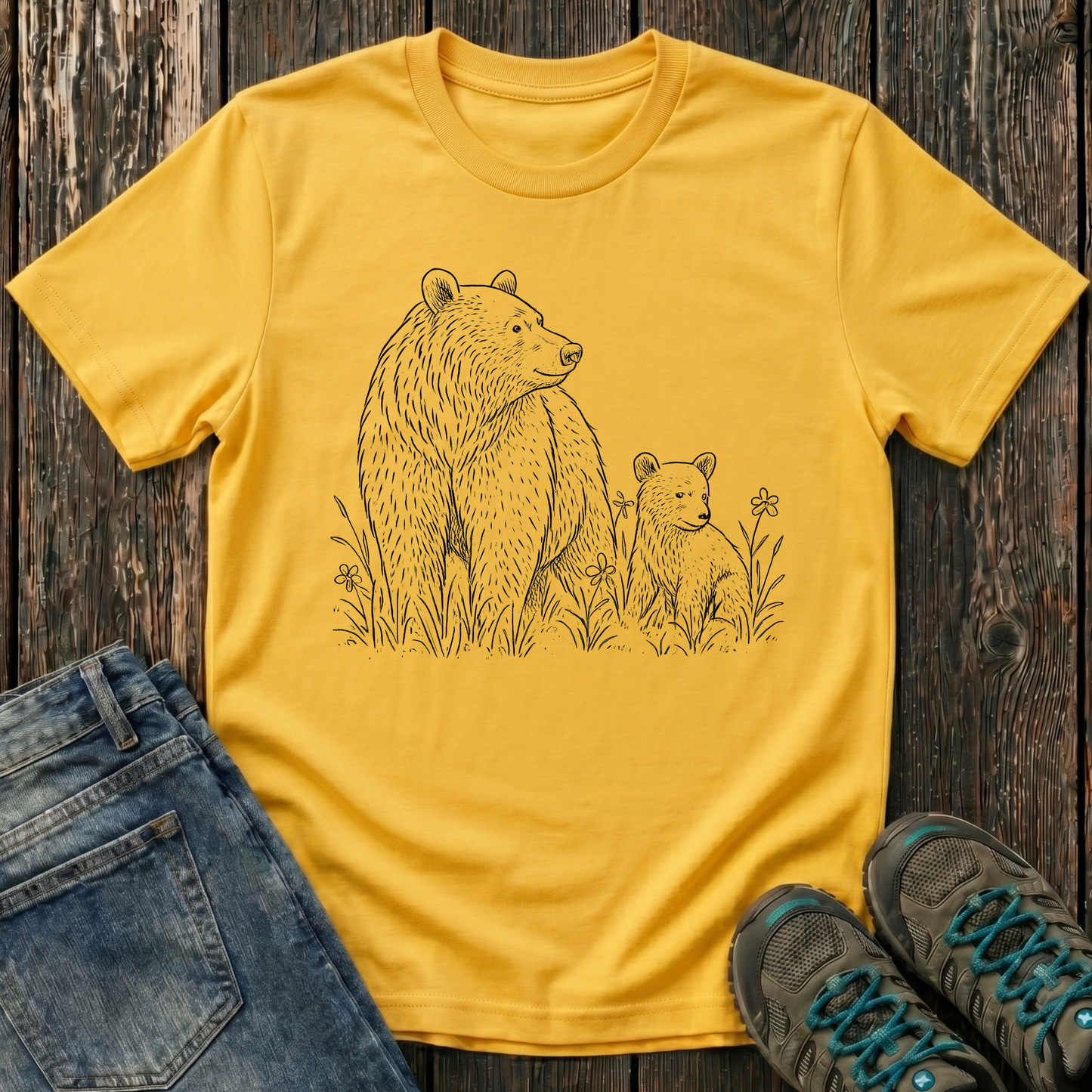 Children's Mama And Cub Playtime T-shirt