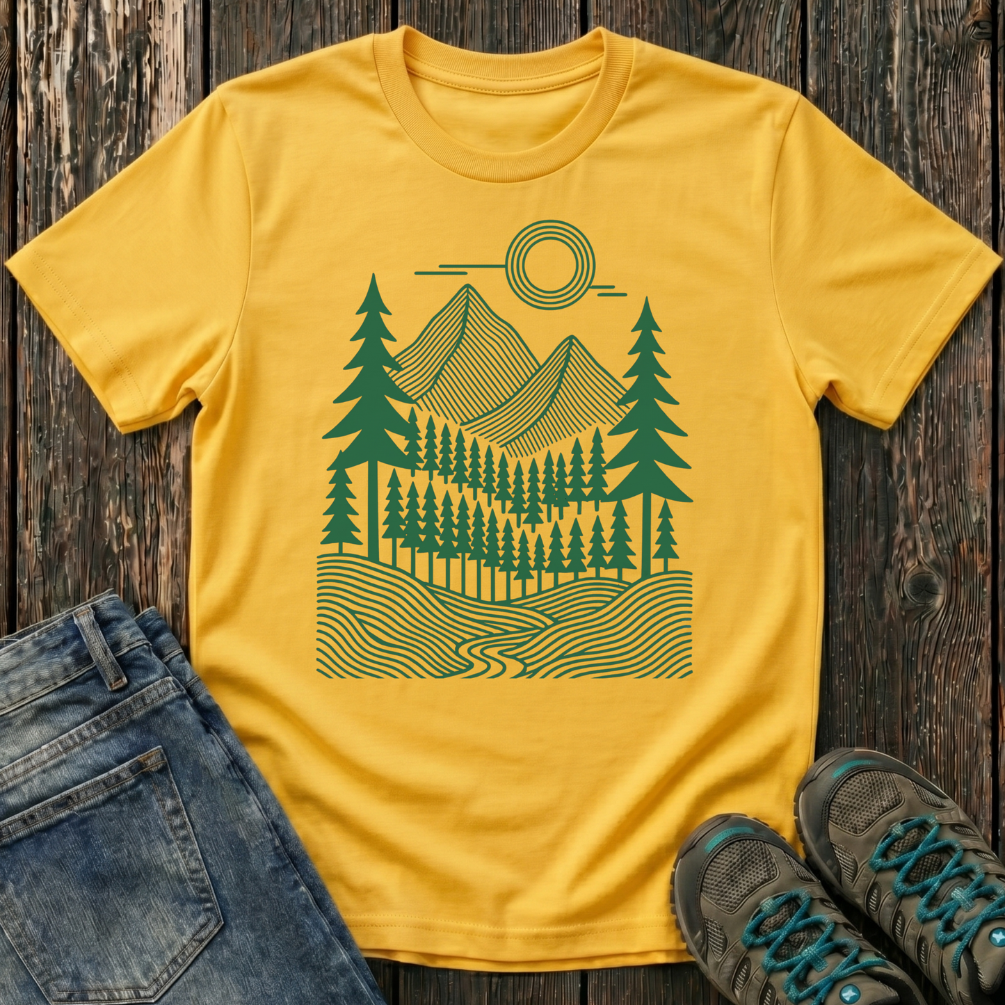 Children's Geometric Pines T-shirt