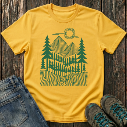 Children's Geometric Pines T-shirt