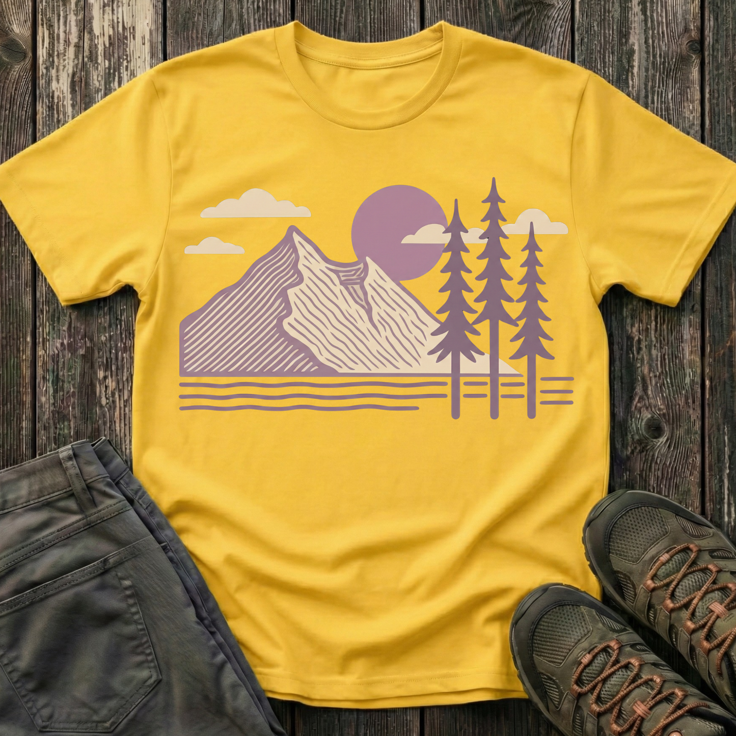 Lavender Mountain Sunset T-shirt