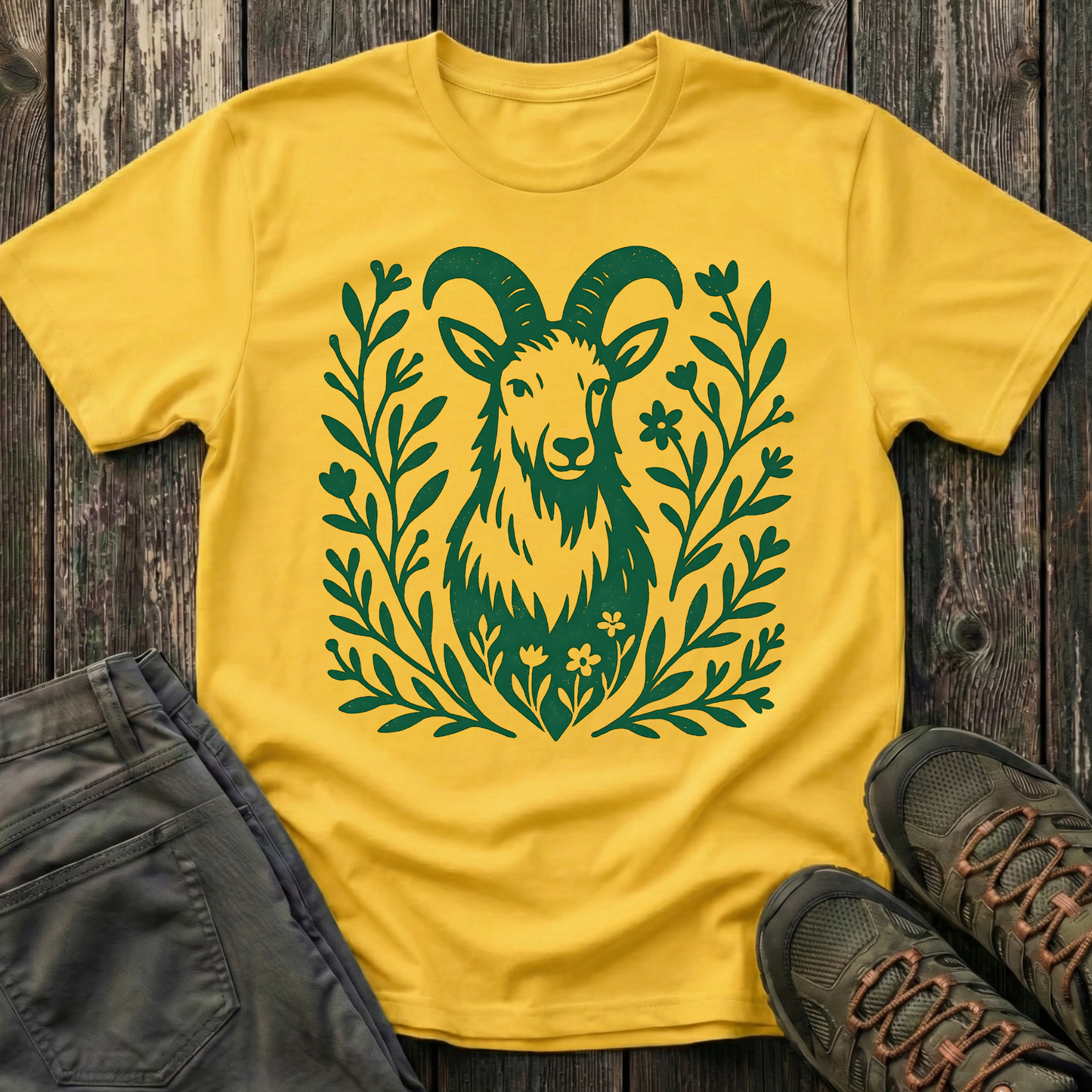 Mountain Goat Portrait T-shirt