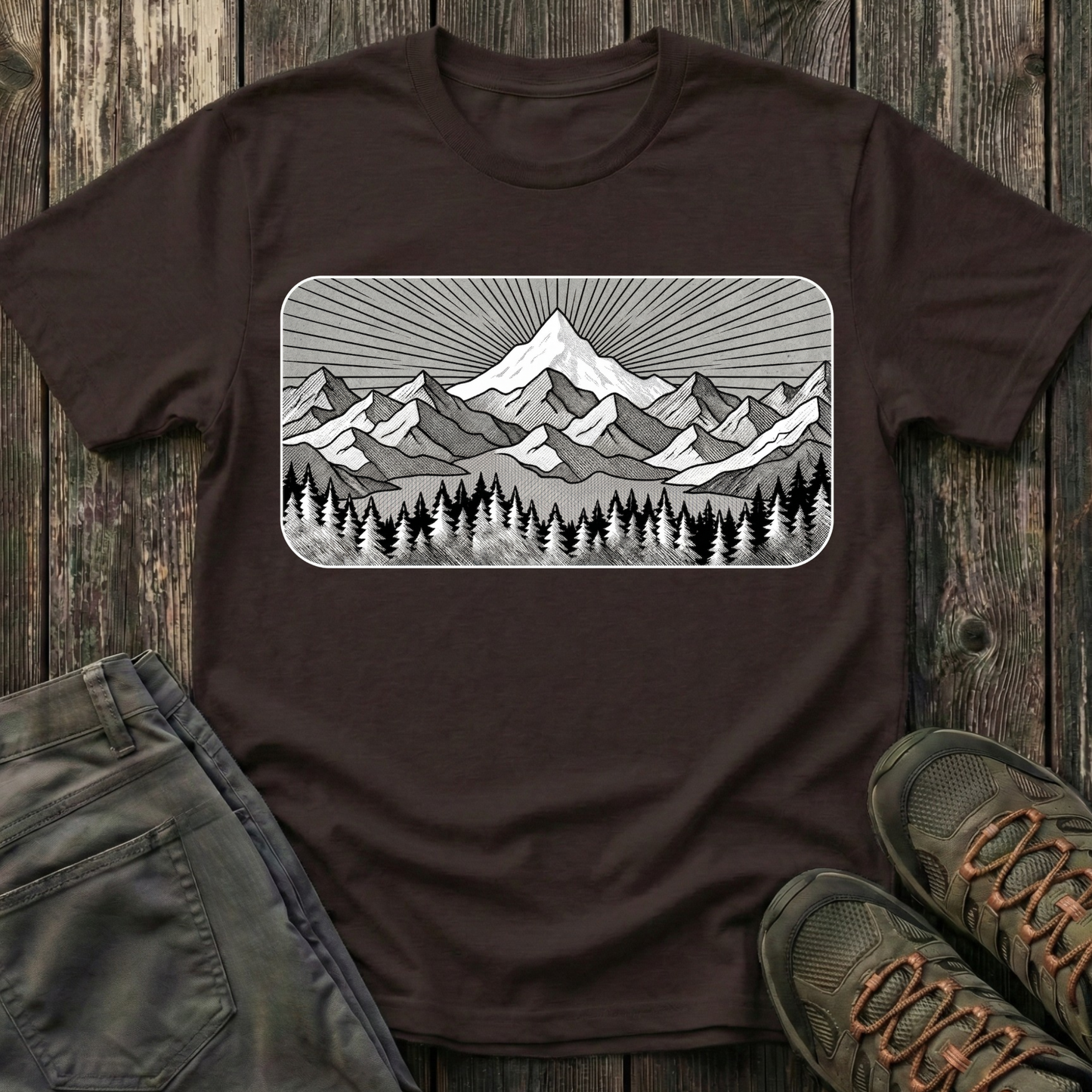 Sun Ray Peak Vintage T-shirt