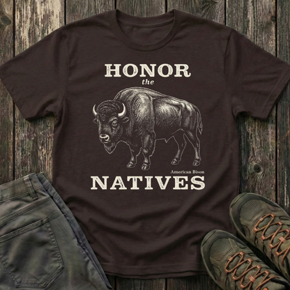 Honor The Natives Bison T-shirt