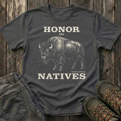 Honor The Natives Bison T-shirt