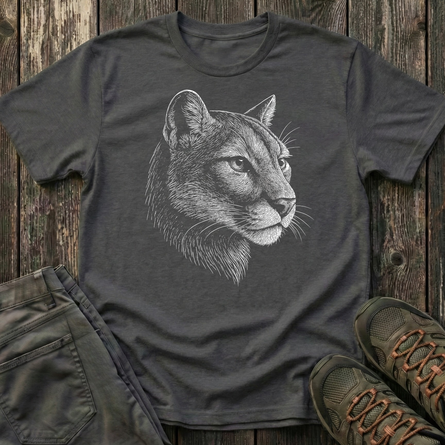 Mountain Lion Portrait T-shirt