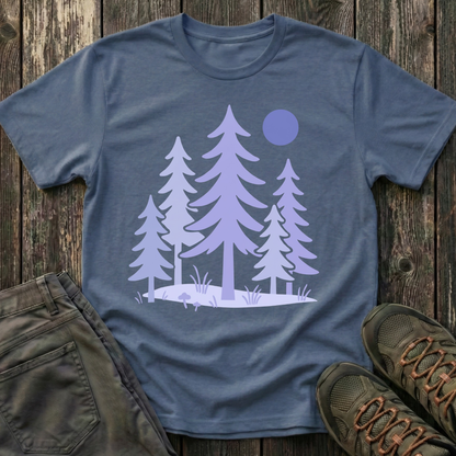 Serene Purple Forest T-shirt
