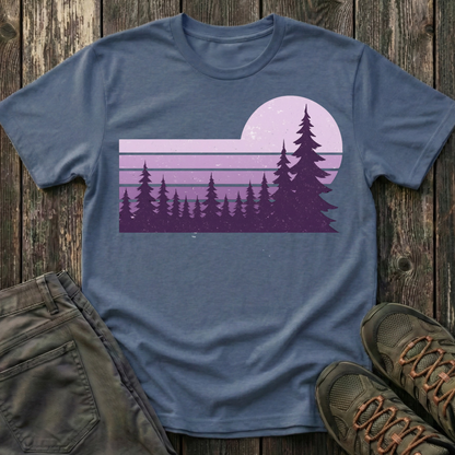 Retro Lilac Sunset T-shirt