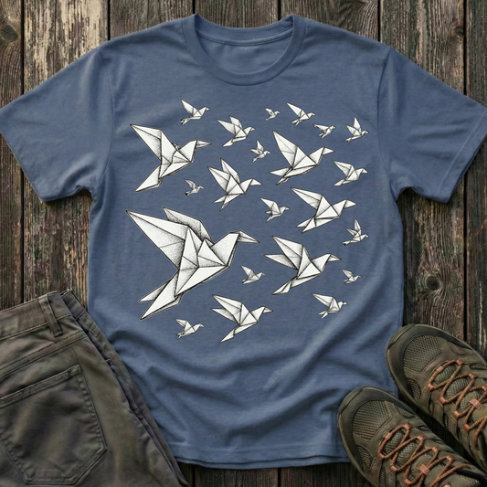 Origami Birds In Flight T-shirt