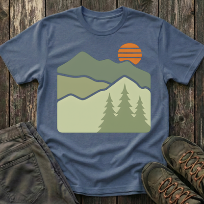 Retro Sun Rising T-shirt