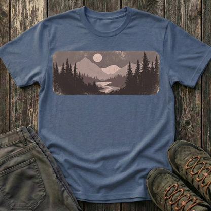 Vintage Moonlit Valley T-shirt