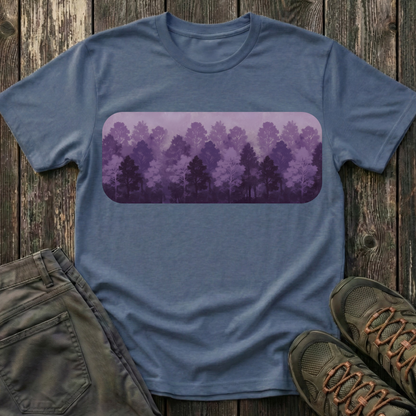 Purple Forest Oil Painting T-shirt