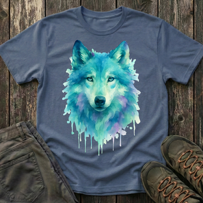 Watercolor Wolf Portrait T-shirt