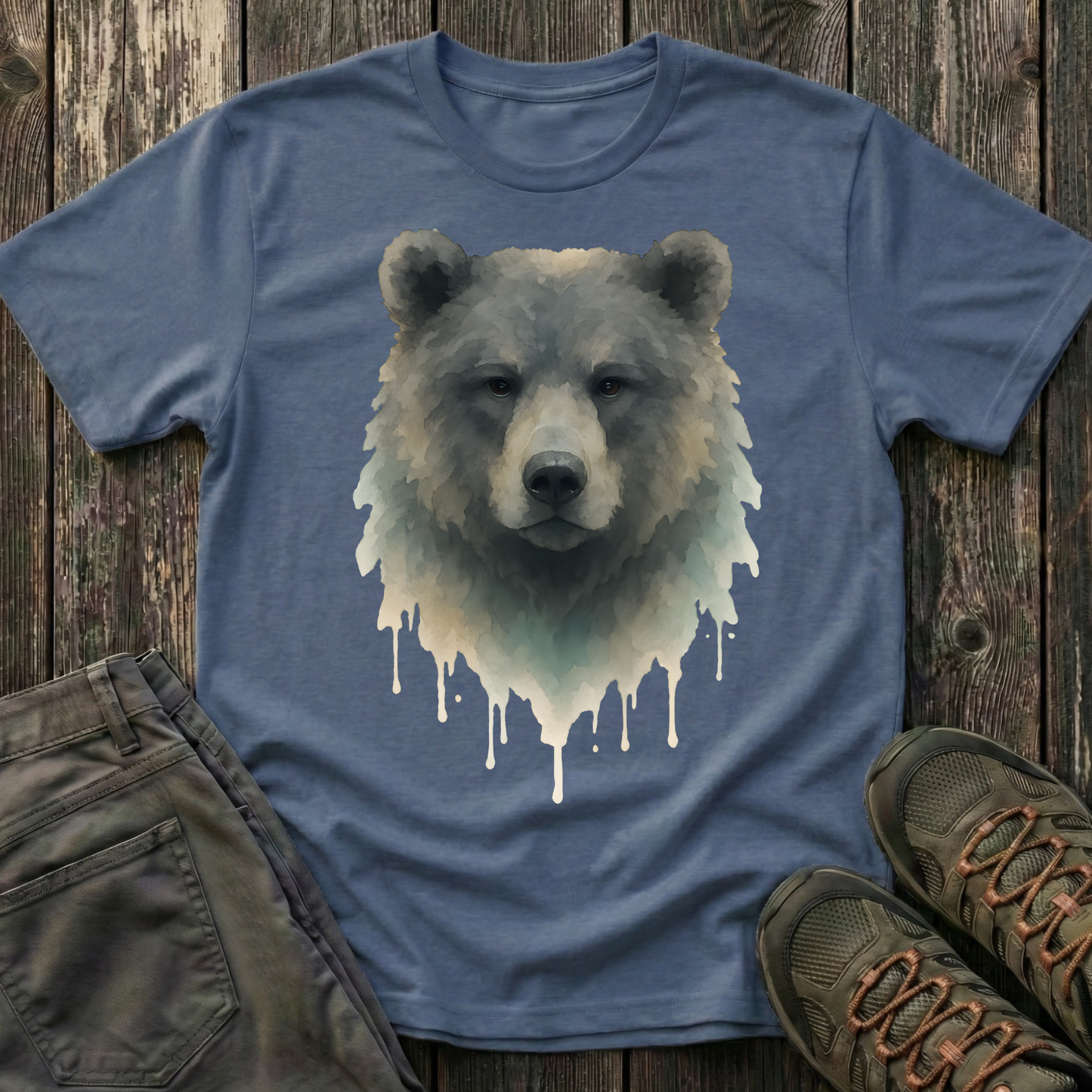 Watercolor Bear Portrait T-shirt