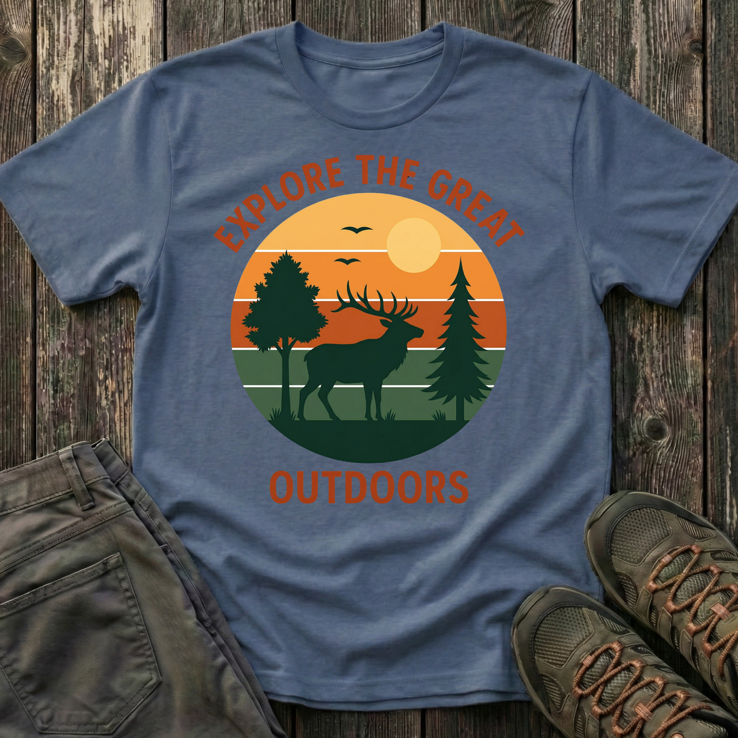 Retro Explore the Great Outdoors T-shirt