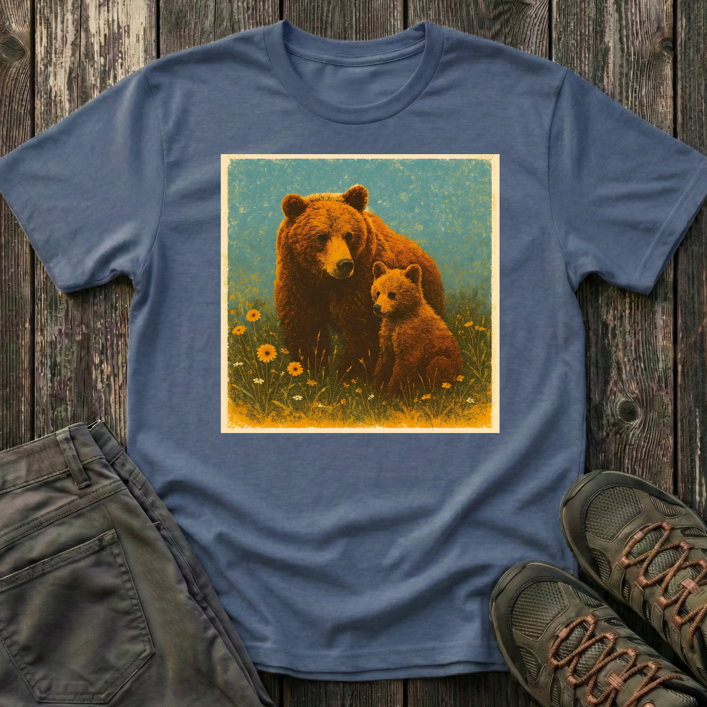 Mama And Cub Prairie Time T-shirt
