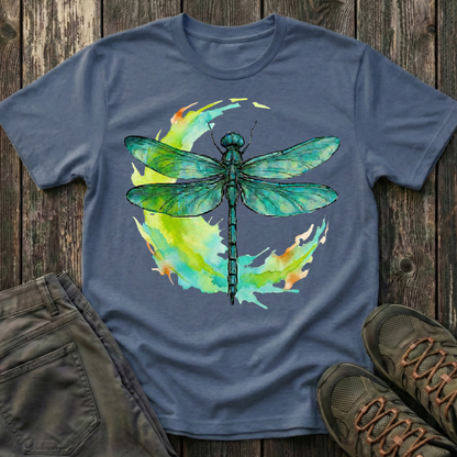 Dragonfly Moon Teal Splash