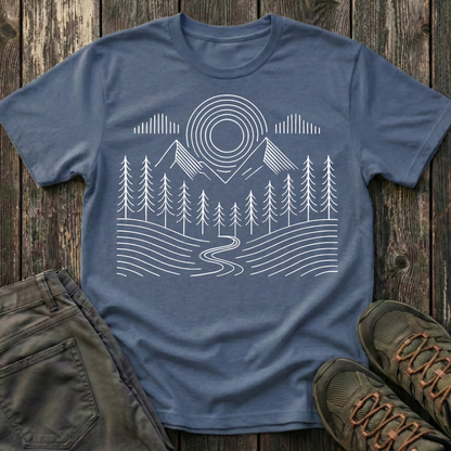 Simple Landscape Geometry T-shirt