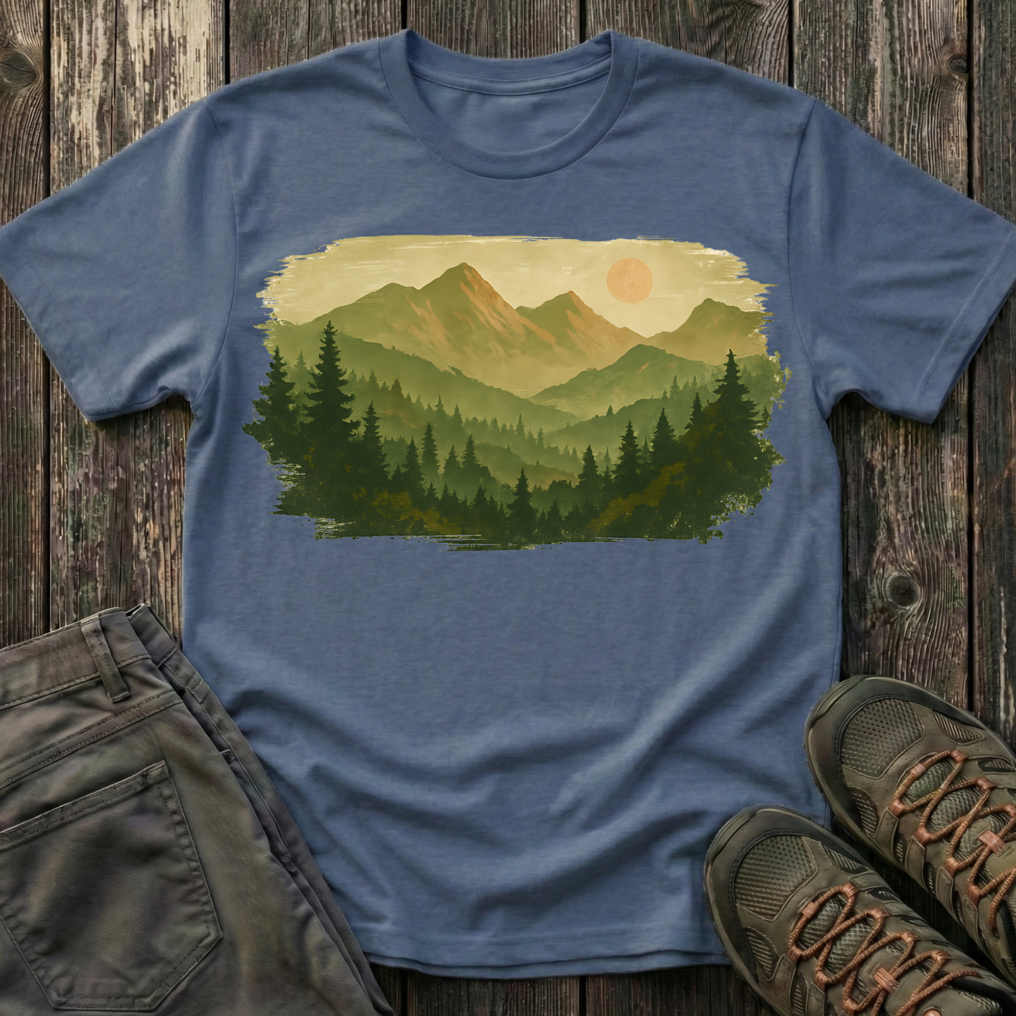 Brushstroke Landscape T-shirt