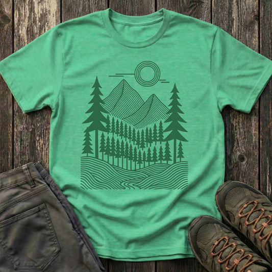 Geometric Pines T-shirt