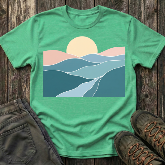 Sunset Over Rolling Hills T-shirt